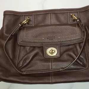 Coach leather handbag